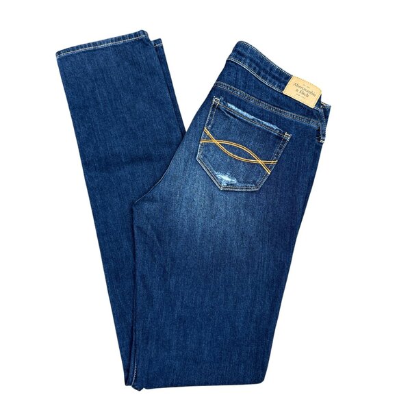 EUC Women's ABERCROMBIE & FITCH Straight Leg Denim‎ Jean | Size 6 Long - Picture 2 of 8
